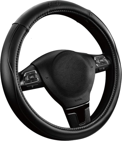 Skechers Memory Foam Steering Wheel Cover, Piping Microfiber Leather Steering by Skechers