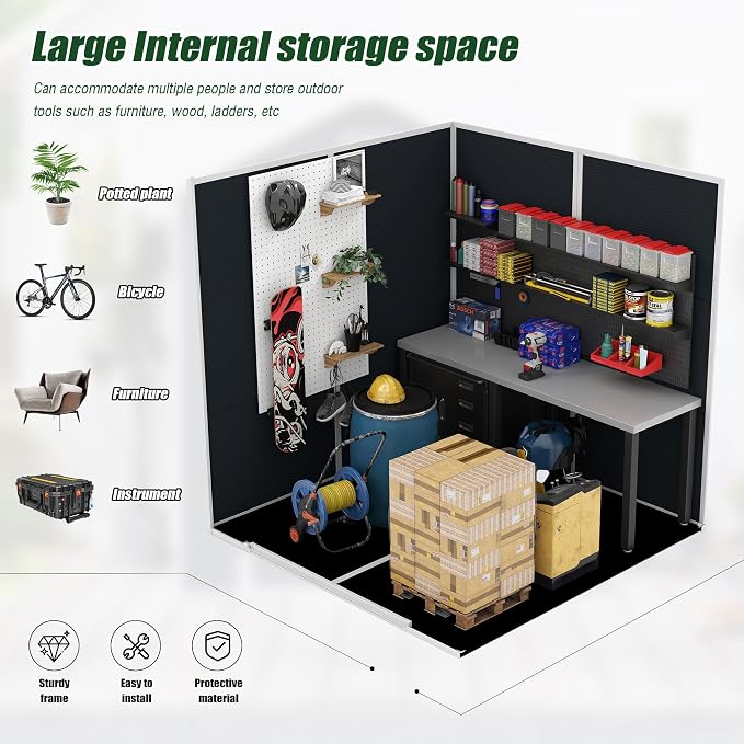 6x6 FT Outdoor Storage Resin Shed - Image 3