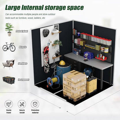 6x6 FT Outdoor Storage Resin Shed - Image 3