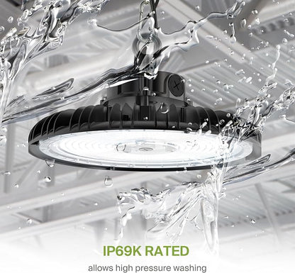 ASD LED High Bay UFO Light Fixture, Commercial Shop Lighting | Dimmable - Image 4