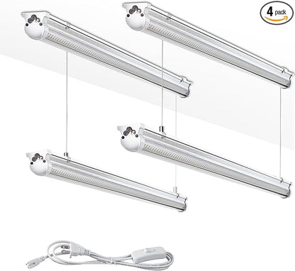 4Pack 8FT LED Shop Light Garage Lights, 100W 6000K 15000LM White Light by Skymoatled