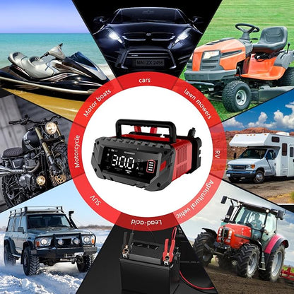30 Amp Lithium Battery Charger, 6V10A/12V30A/24V16A Lifepo4, Lead-Acid Smart - Image 9