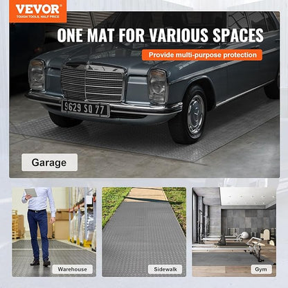 VEVOR Floor Mat, 13 x 4.9 FT PVC Flooring Roll, Non-Slip Diamond Texture - Image 2