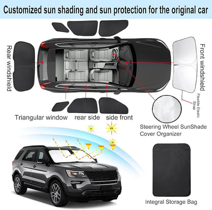 TINGLU Window Shades for Ford Explorer SUV 2011-2019 Accessories Full Windows - Image 3