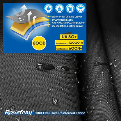 Rosefray Motorcycle Cover 600D Waterproof - Image 2