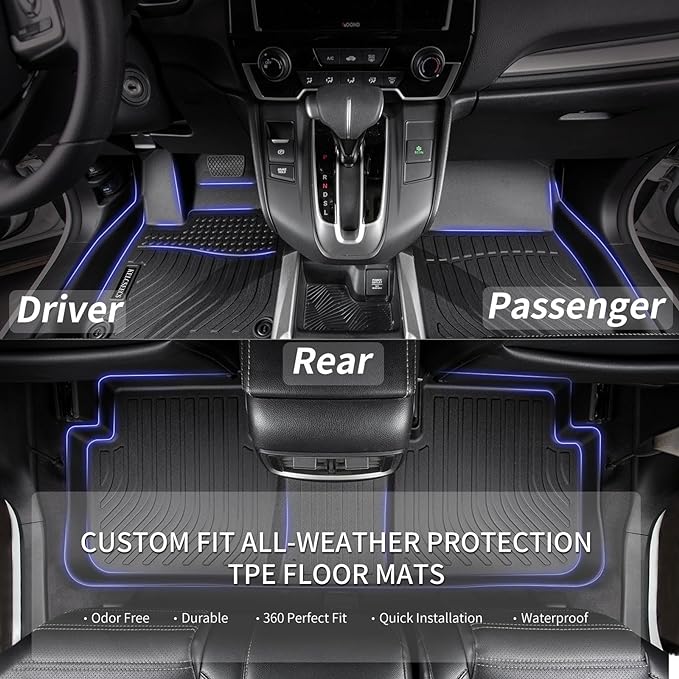 KELCSEECS® Floor Mats Custom for Ford Ranger SuperCrew Cab 2019-2023 All - Image 2