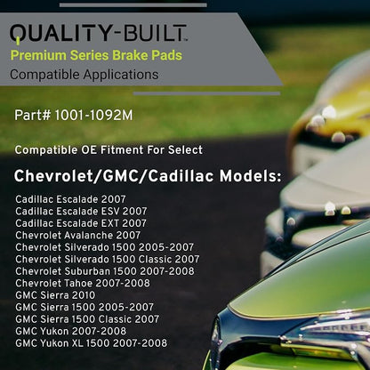 Premium Semi-Metallic Front Brake Pads Compatible - Image 3