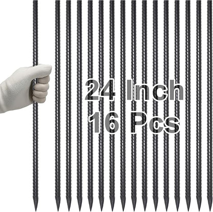 VVOKGO Rebar Stakes 24 Inch Ground Straight Concrete Form Stakes Heavy Duty by VVOKGO