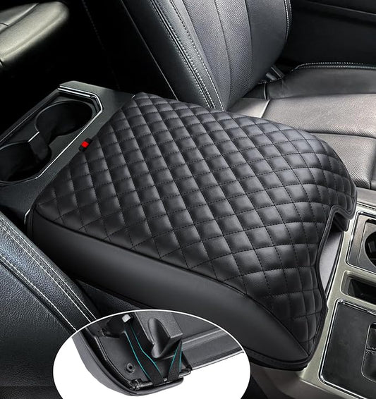 Center Console Cover for Ford F150 2015-2020, Armrest Cover for F250 F350 F450 by GLOYLEIX