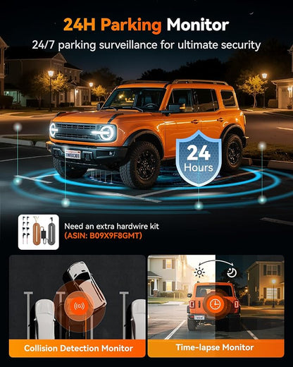 WOLFBOX X3 2.5K 60FPS Dash Cam, STARVIS 2 IMX675 - Image 8