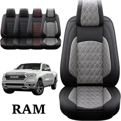 JOJOBAY Car Seat Covers for Dodge Ram 2 Pcs Front, Fit Ram 2009-2025 - Image 3