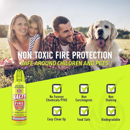 HALT! Fire Fighting Foam Spray – Non-Toxic, PFAS Free, and Find in Emergency – - Image 4