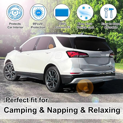 TINGLU Window Shades for Chevrolet/Chevy Equinox 2018-2024 Accessories Car Side - Image 6
