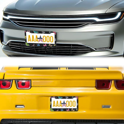 License Plate Frames for Women Multicolor License Plate Frame Holder for Men - Image 8