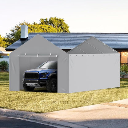 VEVOR Carport Replacement Canopy Cover Side Wall 12 x 20 ft, Garage Tent - Image 8