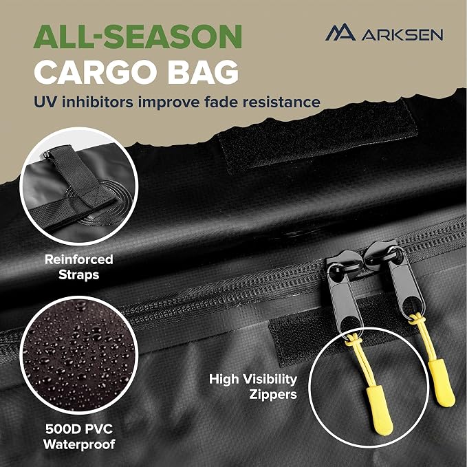 ARKSEN 64 x 50 x 6 Inch Universal Extra Wide 150LB Heavy Duty Roof Rack Cargo - Image 4