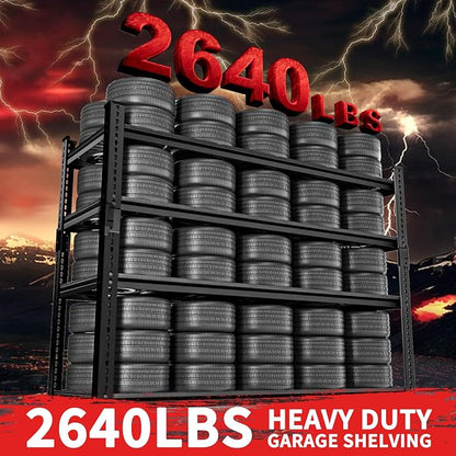 Storage Shelves 3PCS, Garage Shelving Heavy Duty 2640LBS Capacity, 4 Tier - Image 4