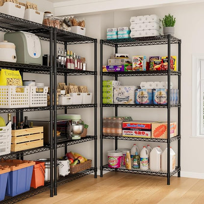 SINGAYE 5 Garage Heavy Duty Shelving Unit Kitchen Pantry Close Home Organizers - Image 6