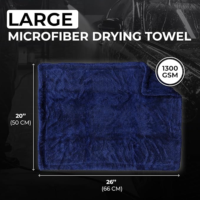 Large Car Drying Towel, 1300 GSM Professional Car Towel - Image 3