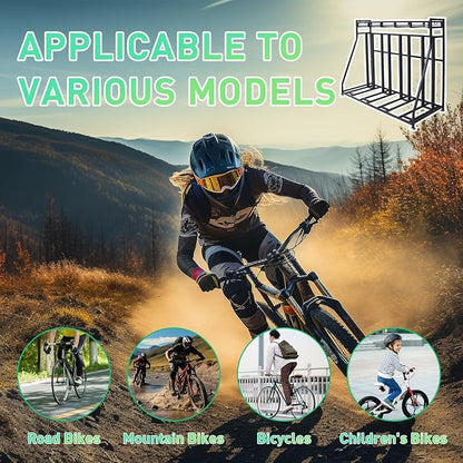 4 Bike Stand Rack with Storage – Bike Rack Floor Stand- Garage Organizer - Image 7