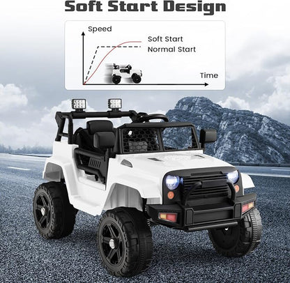 OLAKIDS Kids Ride On Truck, 12V Electric Vehicle Jeep Car - Image 8