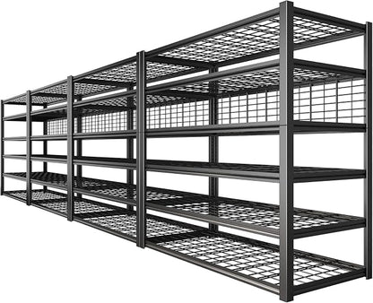 REIBII 84" H Garage Shelving, 6-Tier Storage Shelves Heavy Duty Loads 3500LBS by REIBII