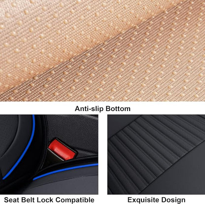 LINGVIDO Car Seat Covers, Breathable and Waterproof Faux Leather Automotive - Image 6