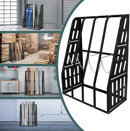 Vertical Bar Rack 1500 LB Capacity, 4 Bays Storage Rack 47" W x 24" D x 60" H - Image 7