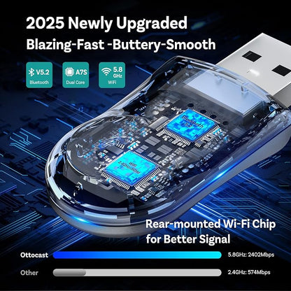 OTTOCAST Mini Wireless Carplay Adapter 2025 - Image 3