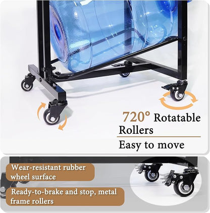 5 Gallon Water Bottle Holder, 4-Tier Heavy Duty Water Cooler Jug Rack, Water - Image 3
