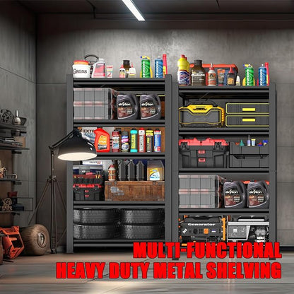 63" H Garage Shelving 3000LBS Heavy Duty Steel Shelving Units, Adjustable 5 - Image 8