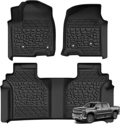 AUTOSAVER88 Floor Mats Fit for Chevy Silverado/for GMC Sierra 1500 2019-2025 by AUTOSAVER88