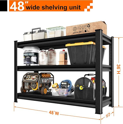 Garage Storage Shelves Heavy Duty, 48”W Shelving Units and Storage Rack - Image 3