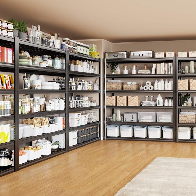 6 Tier Garage Shelving Heavy Duty, Commercial Metal Shelves - Image 6