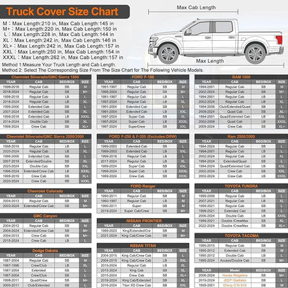 Kayme 6 Layers Truck Cover Waterproof All Weather, Heavy Duty Outdoor Pickup - Image 4