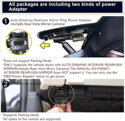 Front 4K & Rear 1080P Dash Cam Custom fit - Image 4