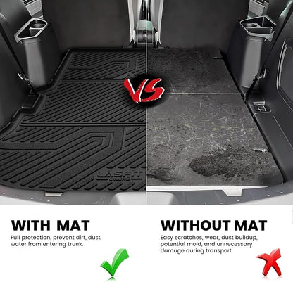 LASFIT Trunk & Backrest Mat for Ford Explorer 2015-2019, Custom Fit All Weather - Image 4
