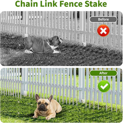 12 Inch Ground Stakes Heavy Duty J Hook 30-Pack Metal Spikes Galvanized Ground - Image 4