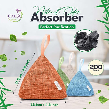 4 Pack Bamboo Charcoal Air Purifier Bags 200 Grams Each - Image 2