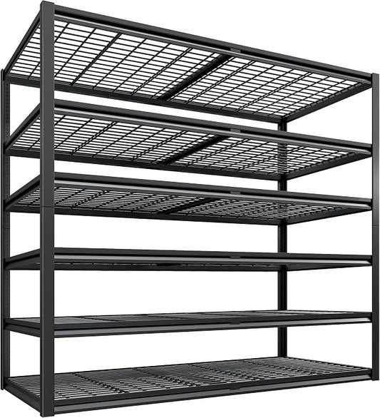 REIBII 3500LBS Garage Shelving, Adjustable Storage Shelves Heavy Duty, 6 Tier by REIBII
