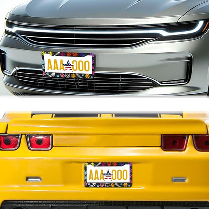 License Plate Frames for Women Multicolor Plate Cover for Car for Men Cat Lover - Image 8