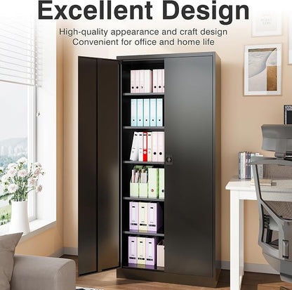 SISESOL Wide & Deep Metal Storage Cabinet - Image 3