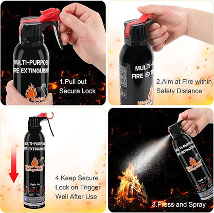 Fire Extinguishers for Home, 1 Pack Vehicle Fire Extinguisher - Image 4