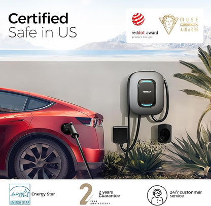 EV Charger Level 2, TESSAN 40A/240V Electric Vehicle Charing Station, Smart EV - Image 5