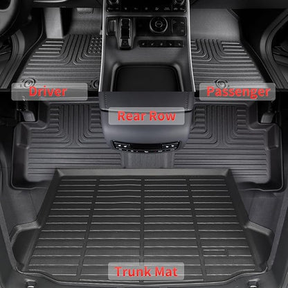 Wayhigh-All Weather Floor Mats and Cargo Mat Set Fit - Image 2