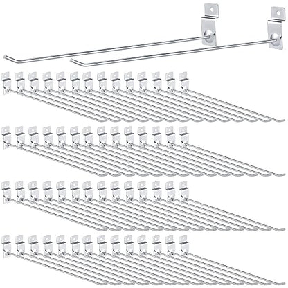 Moxweyeni 100 Pcs Heavy Duty Slatwall Panel Hooks Hanging Metal Slat Wall by Moxweyeni