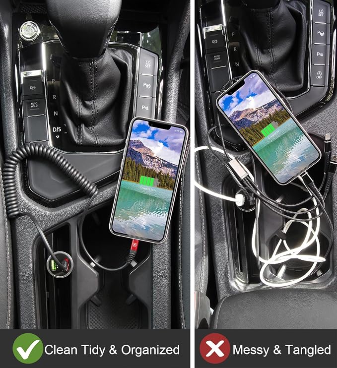 2 Pack Coiled Lightning Cable 3ft, iPhone Charger Cable - Image 5