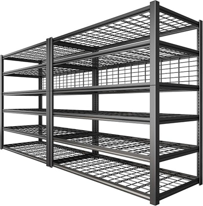 REIBII 84" H Garage Shelving, 6-Tier Storage Shelves Heavy Duty Loads 3500LBS by REIBII