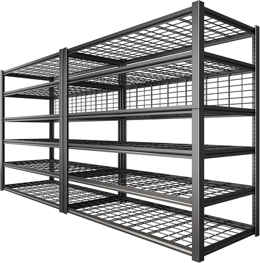 REIBII 84" H Garage Shelving, 6-Tier Storage Shelves Heavy Duty Loads 3500LBS by REIBII