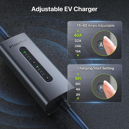 Level 2 EV Charger 40A J1772 Connector 9.6KW Electric Car Charger 240V - Image 3